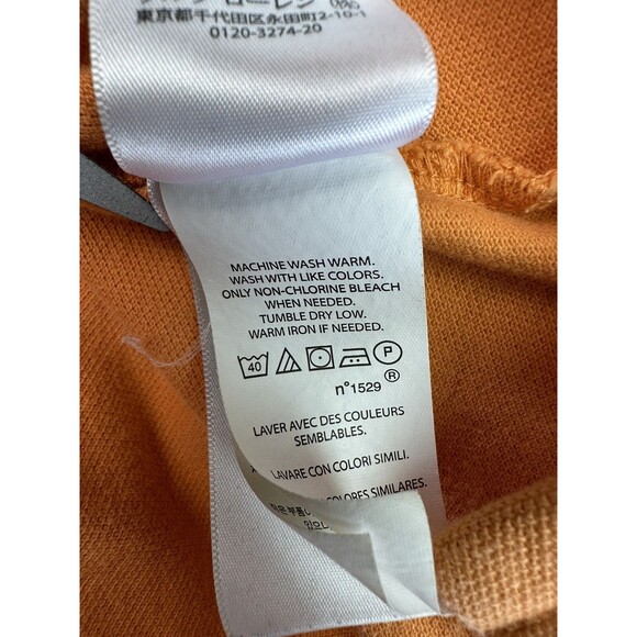 Ralph Lauren Polo Shirt Orange Short Sleeve 2 Button Men's XL Classic Fit Pony - Picture 9 of 9